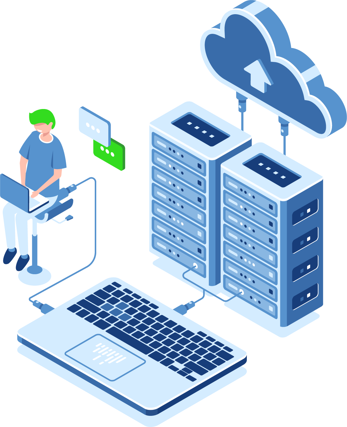 Data center illustration